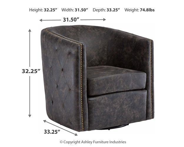 Brentlow Swivel Accent Chair - Furniture 4 Less (Jacksonville, NC)