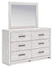 Cayboni Dresser and Mirror - Furniture 4 Less (Jacksonville, NC)