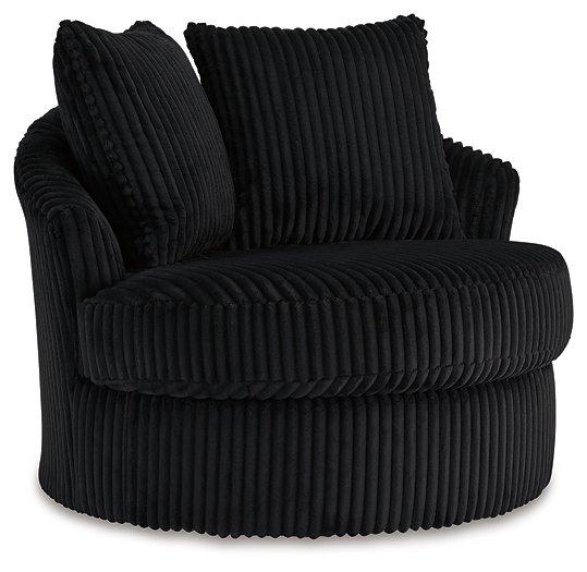 Gramwell Swivel Accent Chair - Furniture 4 Less (Jacksonville, NC)