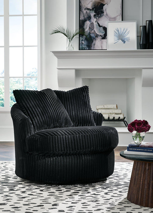 Gramwell Swivel Accent Chair - Furniture 4 Less (Jacksonville, NC)