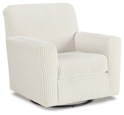 Herstow Swivel Glider Accent Chair - Furniture 4 Less (Jacksonville, NC)