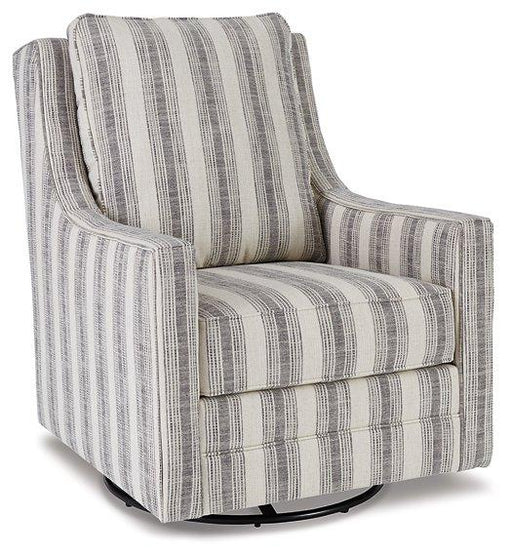 Kambria Swivel Glider Accent Chair - Furniture 4 Less (Jacksonville, NC)