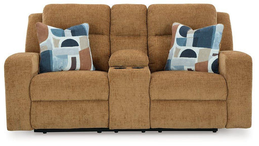 Kanlow Reclining Loveseat with Console - Furniture 4 Less (Jacksonville, NC)