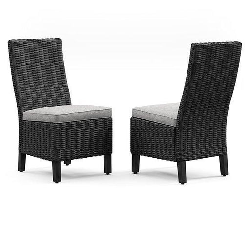 Beachcroft Outdoor Side Chair with Cushion (Set of 2) - Furniture 4 Less (Jacksonville, NC)
