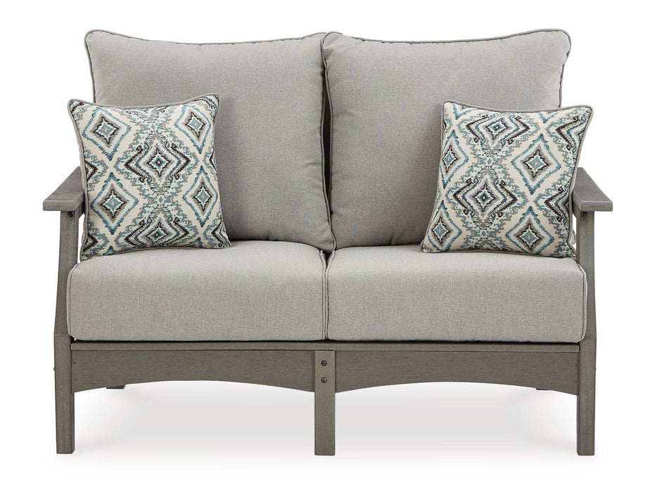 Visola Outdoor Sofa and Loveseat Set - Furniture 4 Less (Jacksonville, NC)