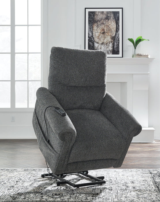 Aureta Power Lift Recliner - Furniture 4 Less (Jacksonville, NC)