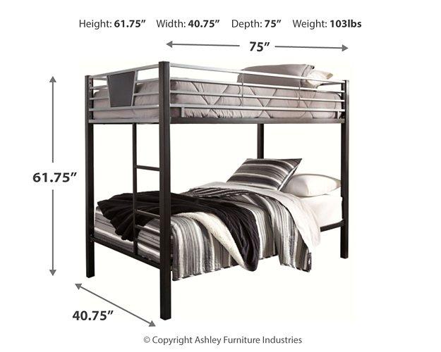 Dinsmore Bunk Bed with Ladder - Furniture 4 Less (Jacksonville, NC)