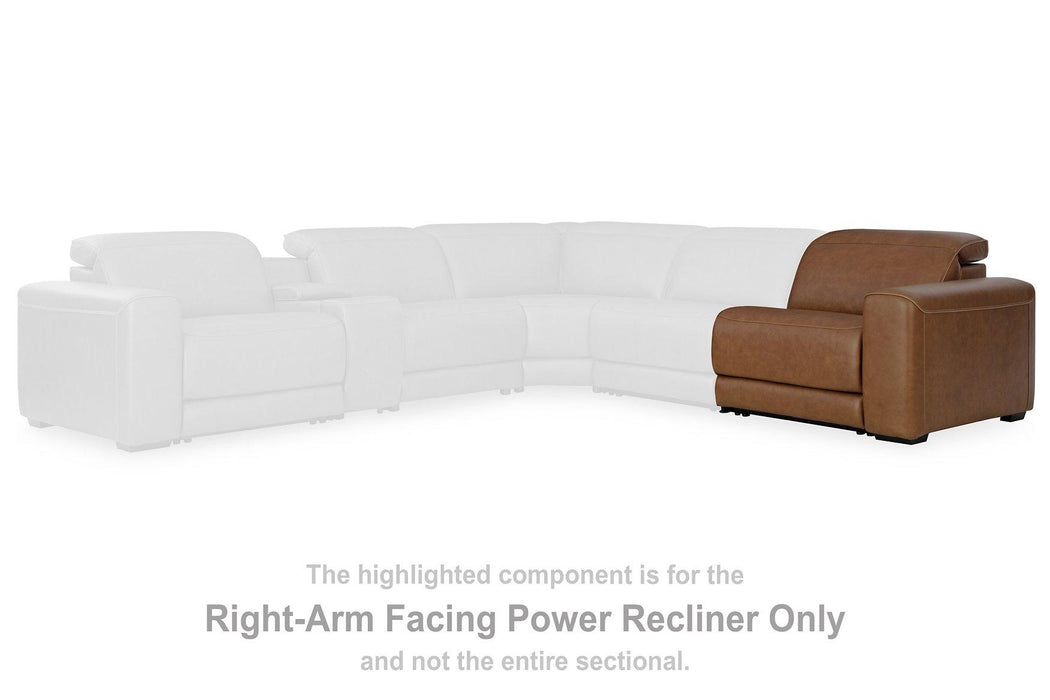 Magic Man 5-Piece Power Reclining Sectional - Furniture 4 Less (Jacksonville, NC)