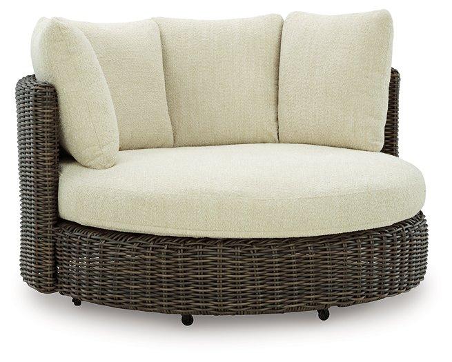 Kimora Outdoor Swivel Lounge Chair with Cushion - Furniture 4 Less (Jacksonville, NC)