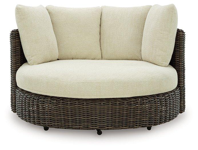 Kimora Outdoor Swivel Lounge Chair with Cushion - Furniture 4 Less (Jacksonville, NC)