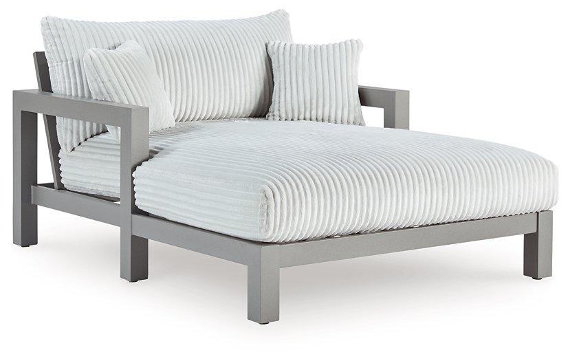 Hurley Park Outdoor Chaise Lounge with Cushion - Furniture 4 Less (Jacksonville, NC)