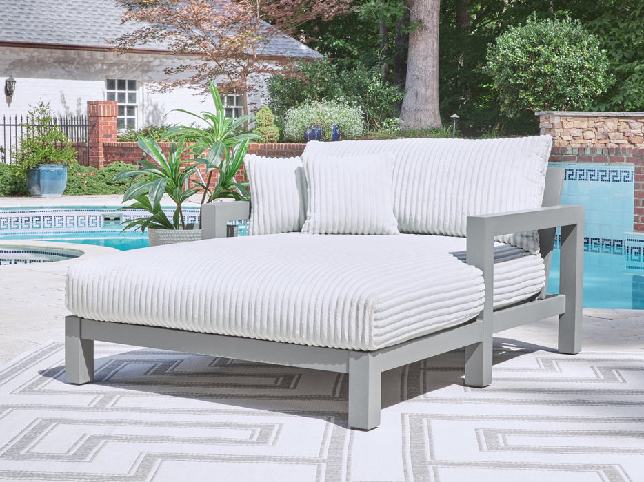 Hurley Park Outdoor Chaise Lounge with Cushion - Furniture 4 Less (Jacksonville, NC)