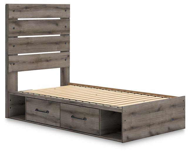 Graystorm Bed with Storage - Furniture 4 Less (Jacksonville, NC)