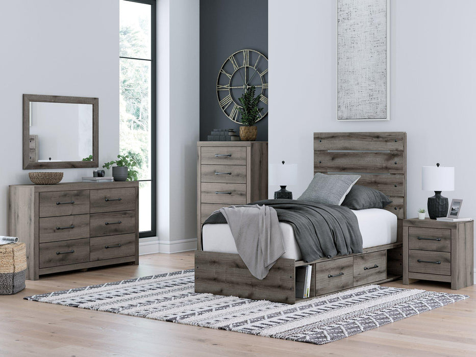 Graystorm Bed with Storage - Furniture 4 Less (Jacksonville, NC)