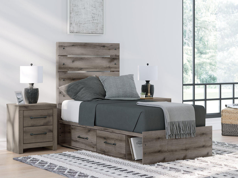 Graystorm Bed with Storage - Furniture 4 Less (Jacksonville, NC)