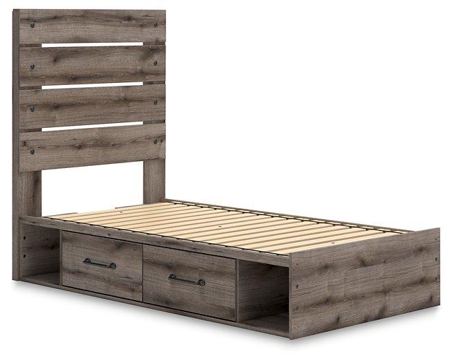 Graystorm Bed with Storage - Furniture 4 Less (Jacksonville, NC)