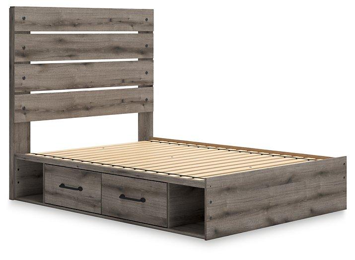 Graystorm Bed with Storage - Furniture 4 Less (Jacksonville, NC)