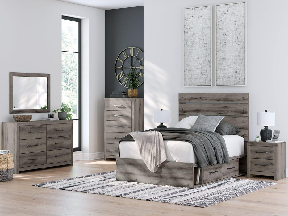 Graystorm Bed with Storage - Furniture 4 Less (Jacksonville, NC)