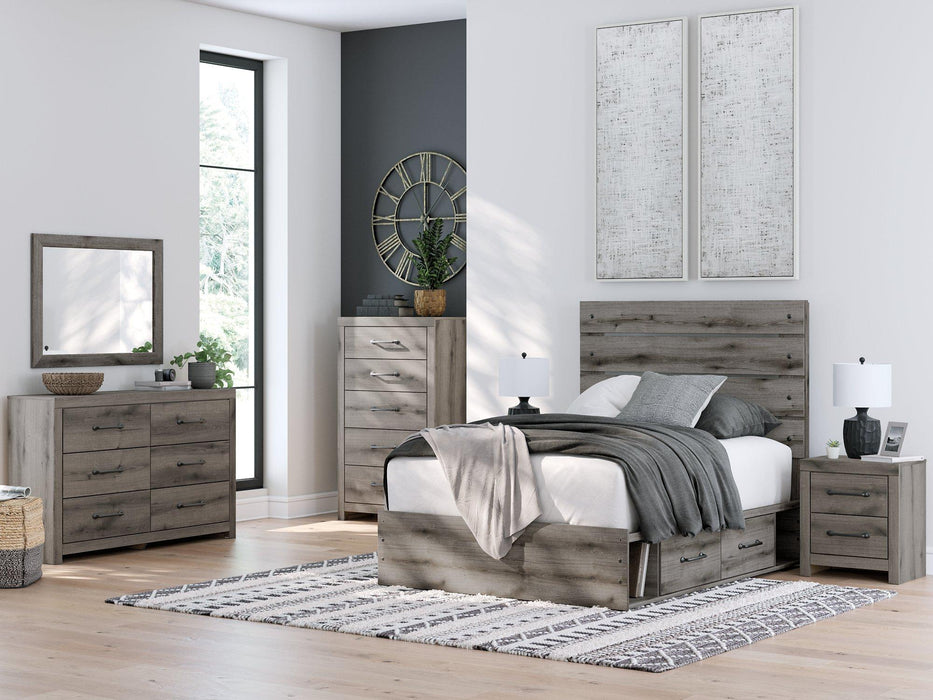 Graystorm Bed with Storage - Furniture 4 Less (Jacksonville, NC)