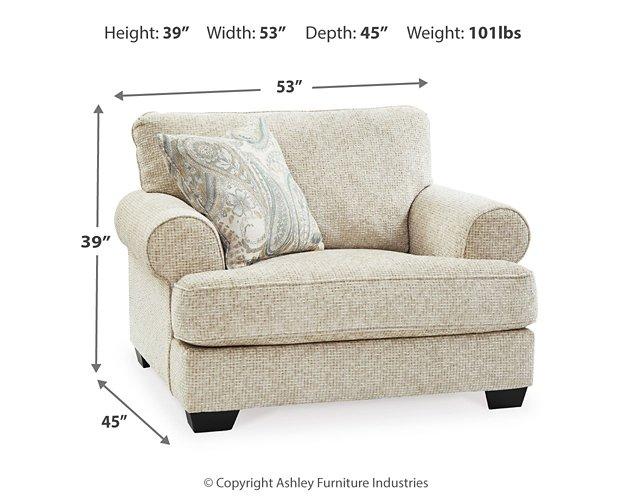 Monaghan Oversized Chair and Ottoman - Furniture 4 Less (Jacksonville, NC)