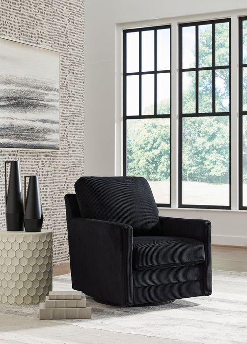 Icaman Swivel Accent Chair - Furniture 4 Less (Jacksonville, NC)