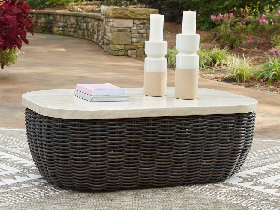 Kimora Outdoor Coffee Table - Furniture 4 Less (Jacksonville, NC)