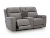 5Z-Comfort Power Reclining Loveseat with Console - Furniture 4 Less (Jacksonville, NC)