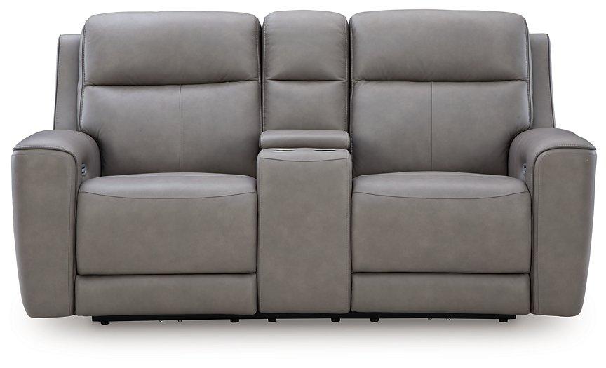 5Z-Comfort Power Reclining Loveseat with Console - Furniture 4 Less (Jacksonville, NC)