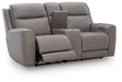 5Z-Comfort Power Reclining Loveseat with Console - Furniture 4 Less (Jacksonville, NC)