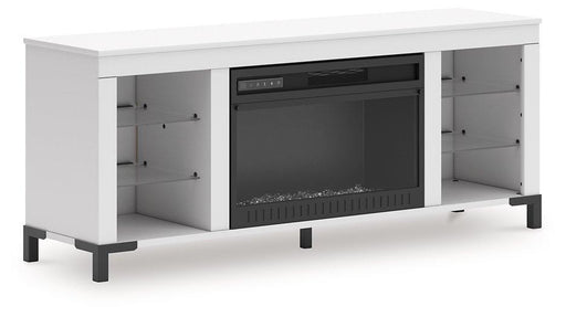 Brollevi 60" TV Stand with Electric Fireplace - Furniture 4 Less (Jacksonville, NC)