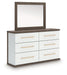 Kendanport Dresser and Mirror - Furniture 4 Less (Jacksonville, NC)
