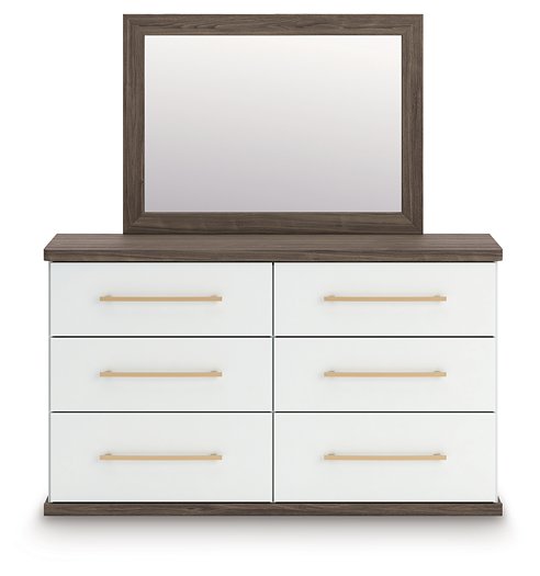 Kendanport Dresser and Mirror - Furniture 4 Less (Jacksonville, NC)