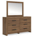 Broachmyn Dresser and Mirror - Furniture 4 Less (Jacksonville, NC)