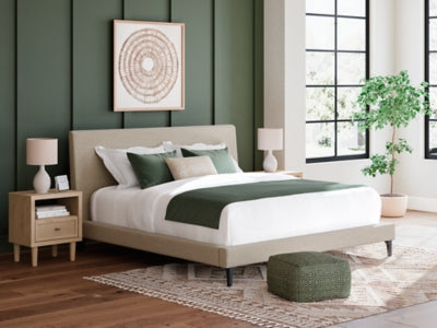 Cielden Upholstered Bed with Roll Slats - Furniture 4 Less (Jacksonville, NC)
