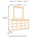 Huey Vineyard Dresser and Mirror - Furniture 4 Less (Jacksonville, NC)