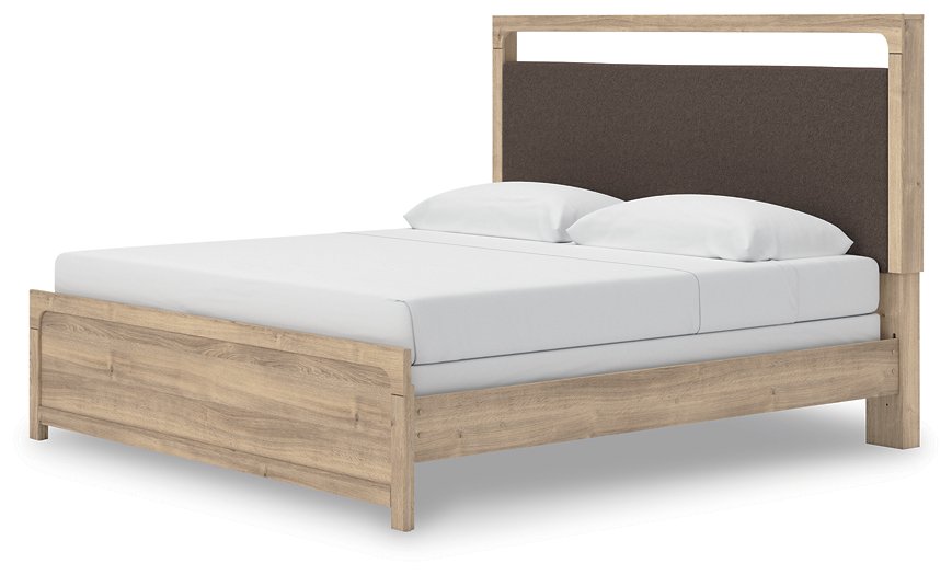 Kinlanni Upholstered Bed - Furniture 4 Less (Jacksonville, NC)