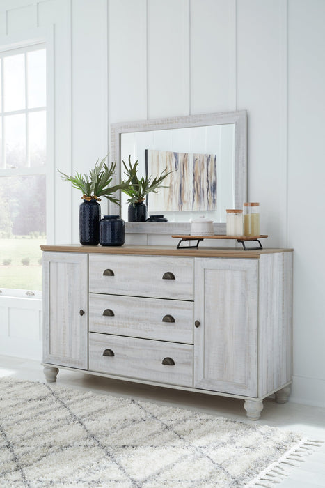 Haven Bay Dresser and Mirror - Furniture 4 Less (Jacksonville, NC)