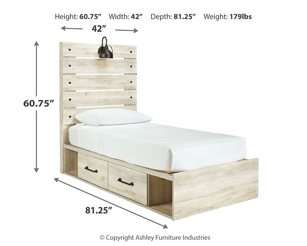 Cambeck Bed with 2 Storage Drawers - Furniture 4 Less (Jacksonville, NC)