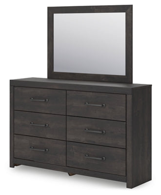 Hollivern Dresser and Mirror - Furniture 4 Less (Jacksonville, NC)