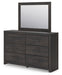 Hollivern Dresser and Mirror - Furniture 4 Less (Jacksonville, NC)