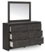 Hollivern Dresser and Mirror - Furniture 4 Less (Jacksonville, NC)