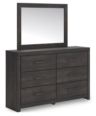 Hollivern Dresser and Mirror - Furniture 4 Less (Jacksonville, NC)