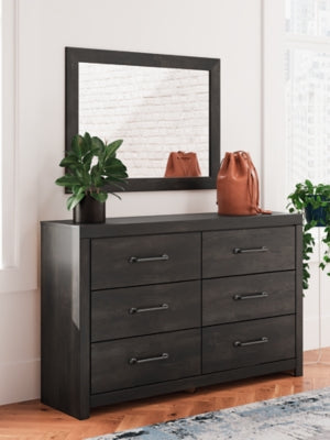 Hollivern Dresser and Mirror - Furniture 4 Less (Jacksonville, NC)