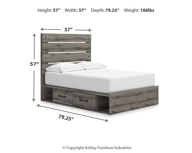 Graystorm Bed with Storage - Furniture 4 Less (Jacksonville, NC)