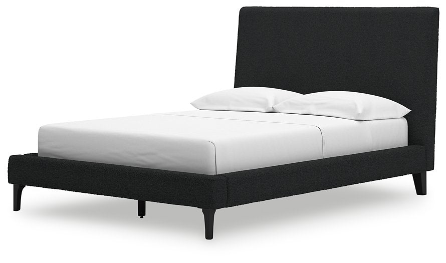 Cadmori Upholstered Bed with Roll Slats - Furniture 4 Less (Jacksonville, NC)
