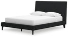 Cadmori Upholstered Bed with Roll Slats - Furniture 4 Less (Jacksonville, NC)