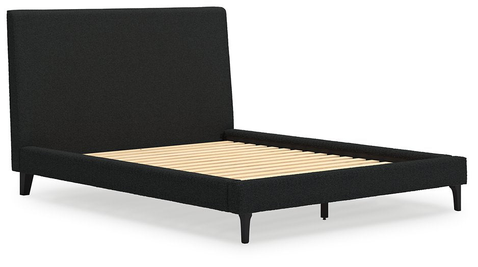 Cadmori Upholstered Bed with Roll Slats - Furniture 4 Less (Jacksonville, NC)