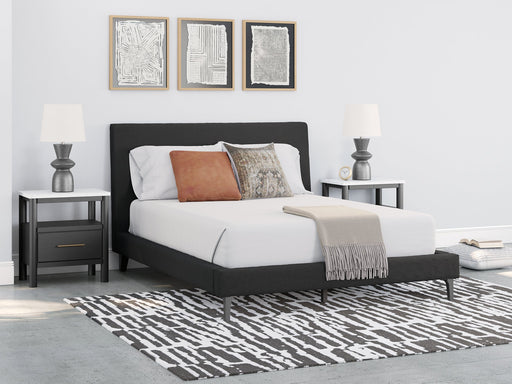 Cadmori Upholstered Bed with Roll Slats - Furniture 4 Less (Jacksonville, NC)