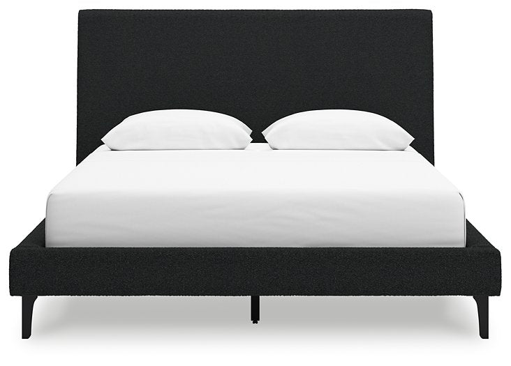 Cadmori Upholstered Bed with Roll Slats - Furniture 4 Less (Jacksonville, NC)