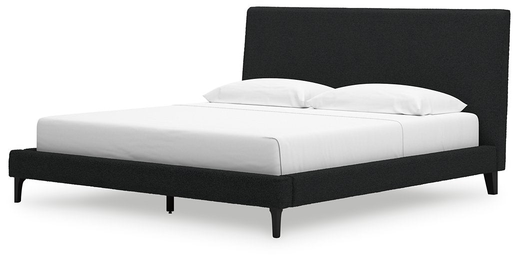 Cadmori Upholstered Bed with Roll Slats - Furniture 4 Less (Jacksonville, NC)